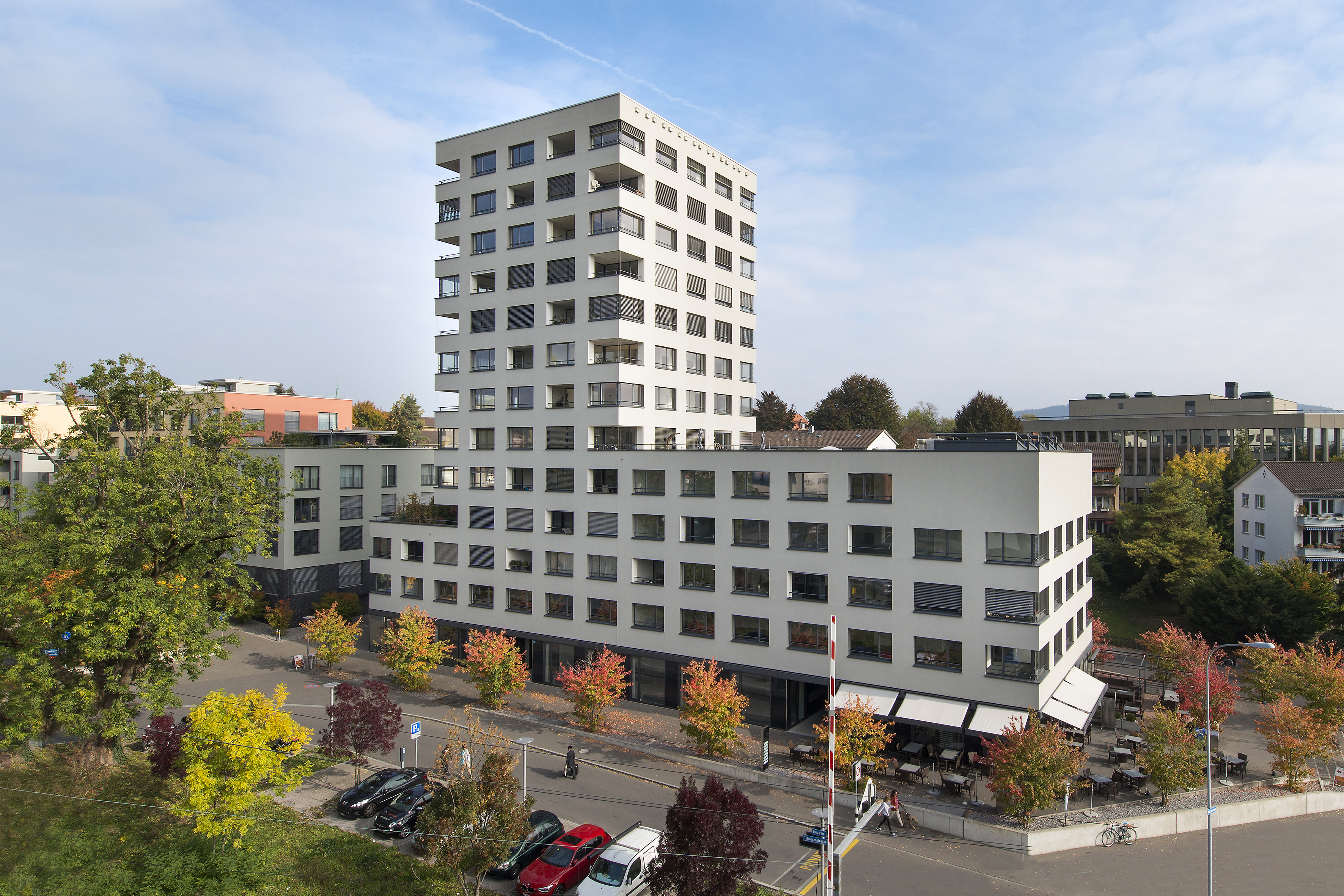 Binzallee Zürich, Aussenansicht