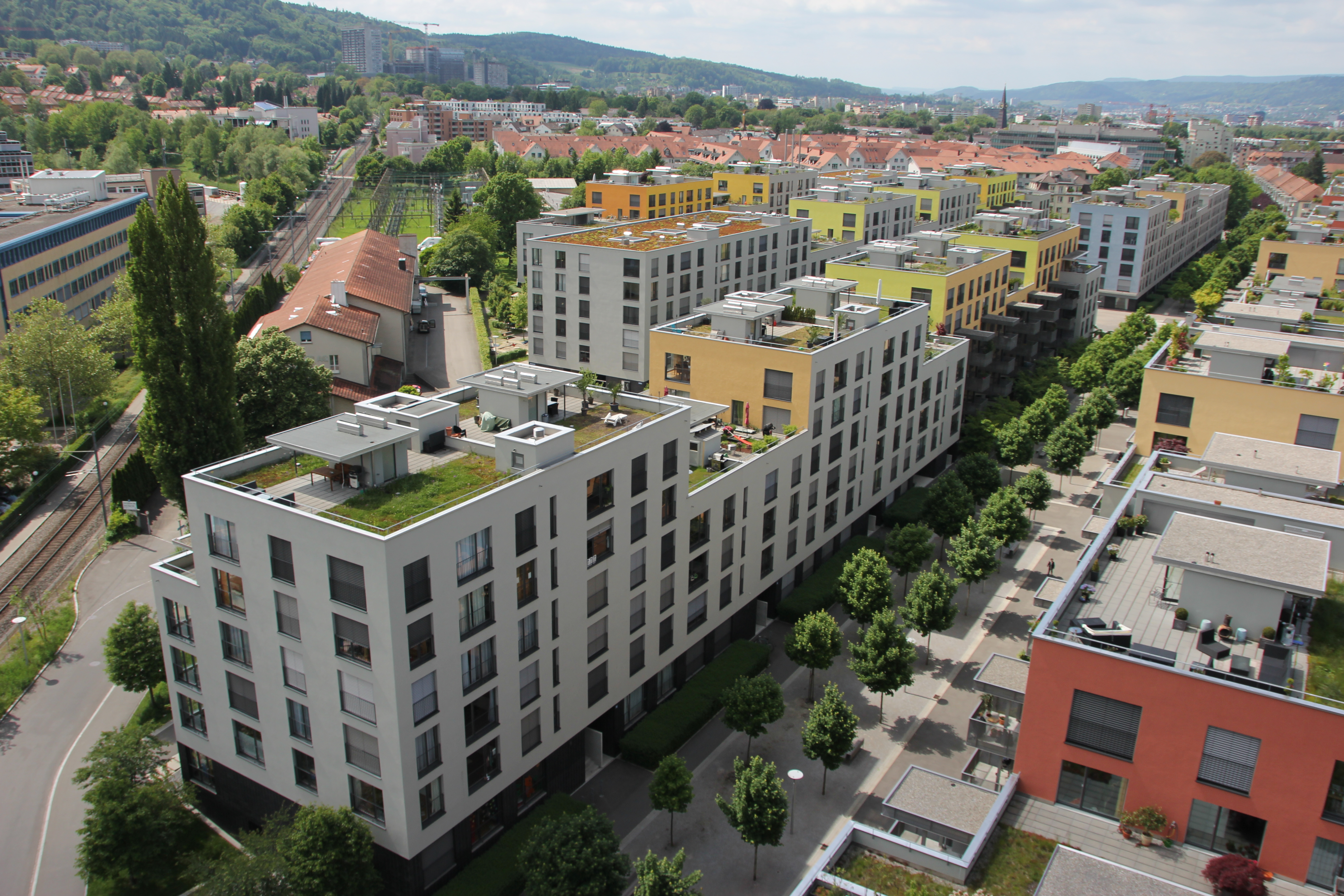 Binzallee Zürich, Aussenansicht